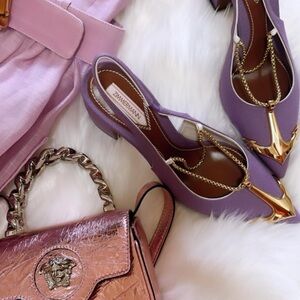 Zimmermann overboard resort 23 slingback heels size (38) compares to 71/2 Grape